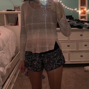 Hooded natural pink sweater 💞